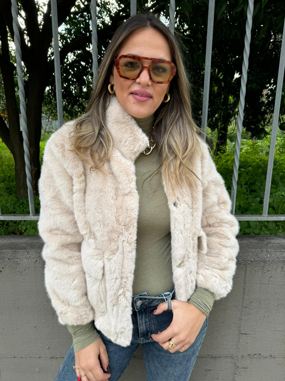 FauxFur Chic Winterjacke