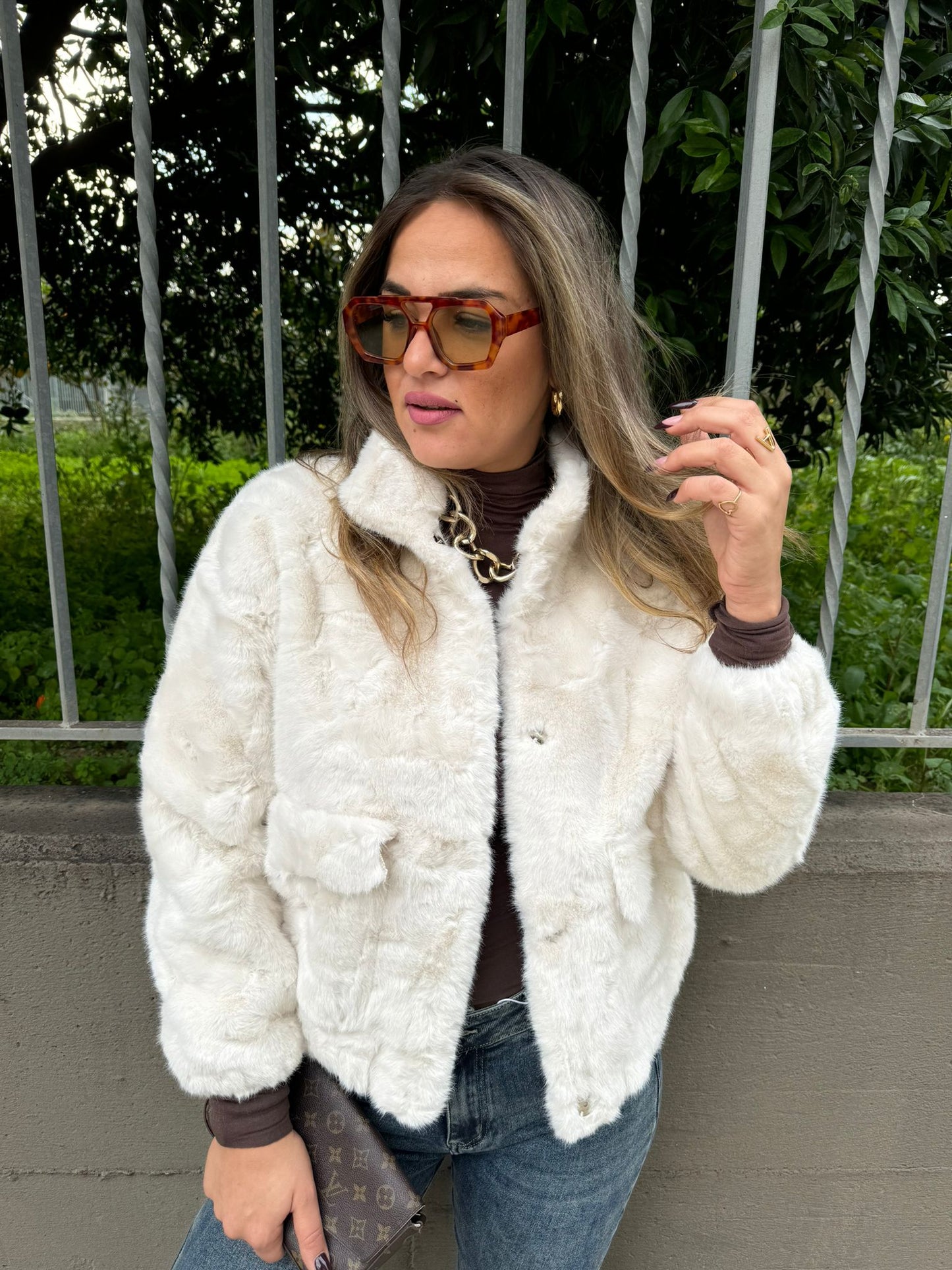 FauxFur Chic Winterjacke