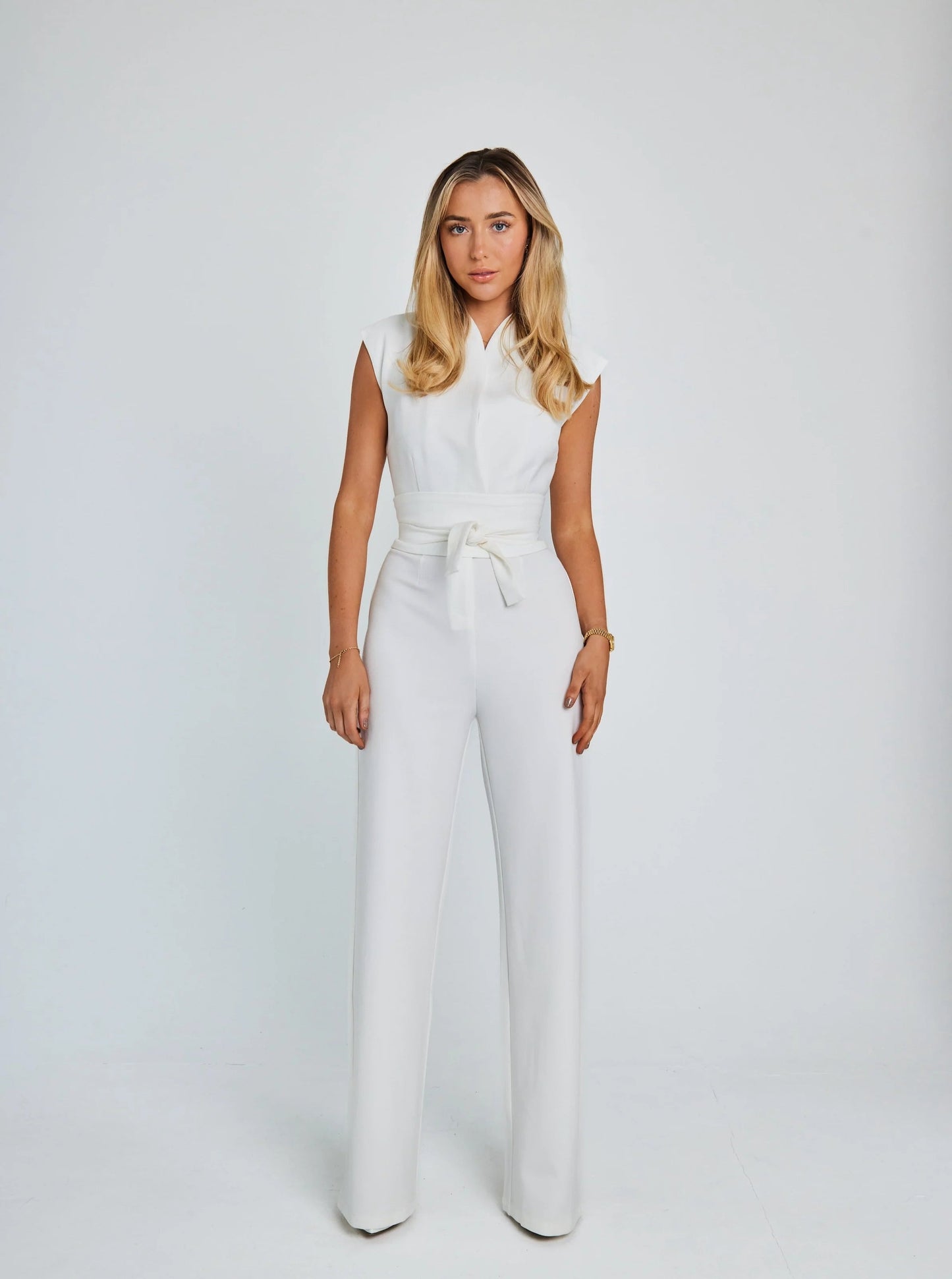 Sienna Ärmelloser Schlag-Jumpsuit