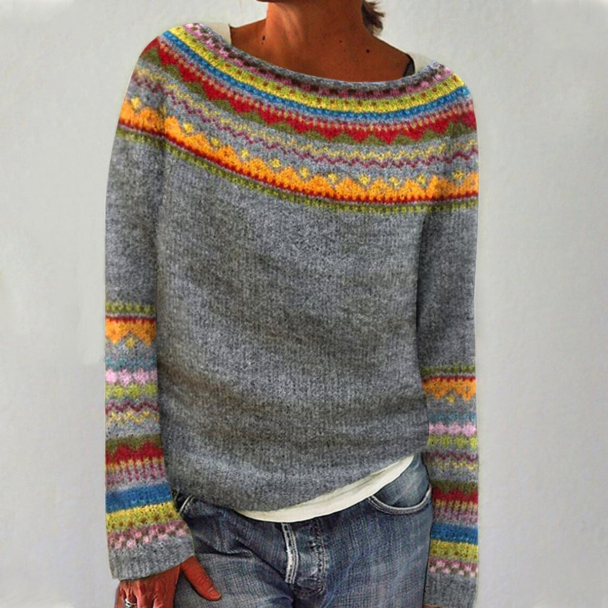 Sylva Waldinspirierter Strickpullover