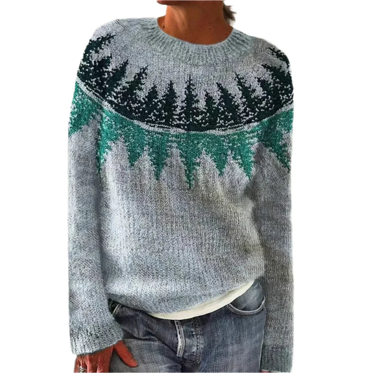 Sylva Waldinspirierter Strickpullover